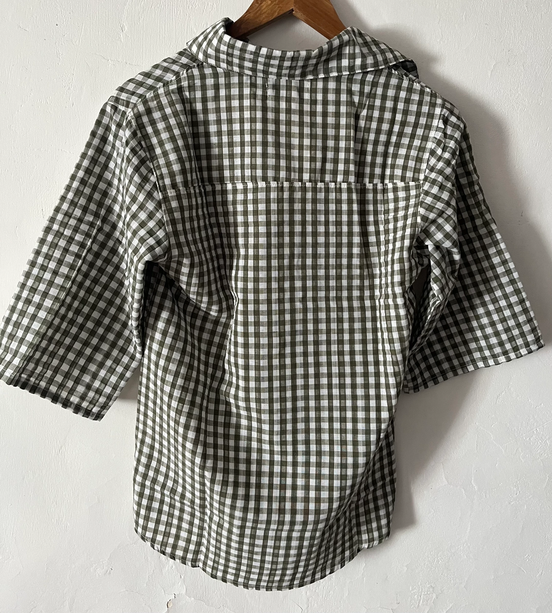 Camisa vichy verde tamanho S Nova com etiqueta – photo 3